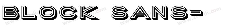 Block Sans字体转换 Block Sans字体转换